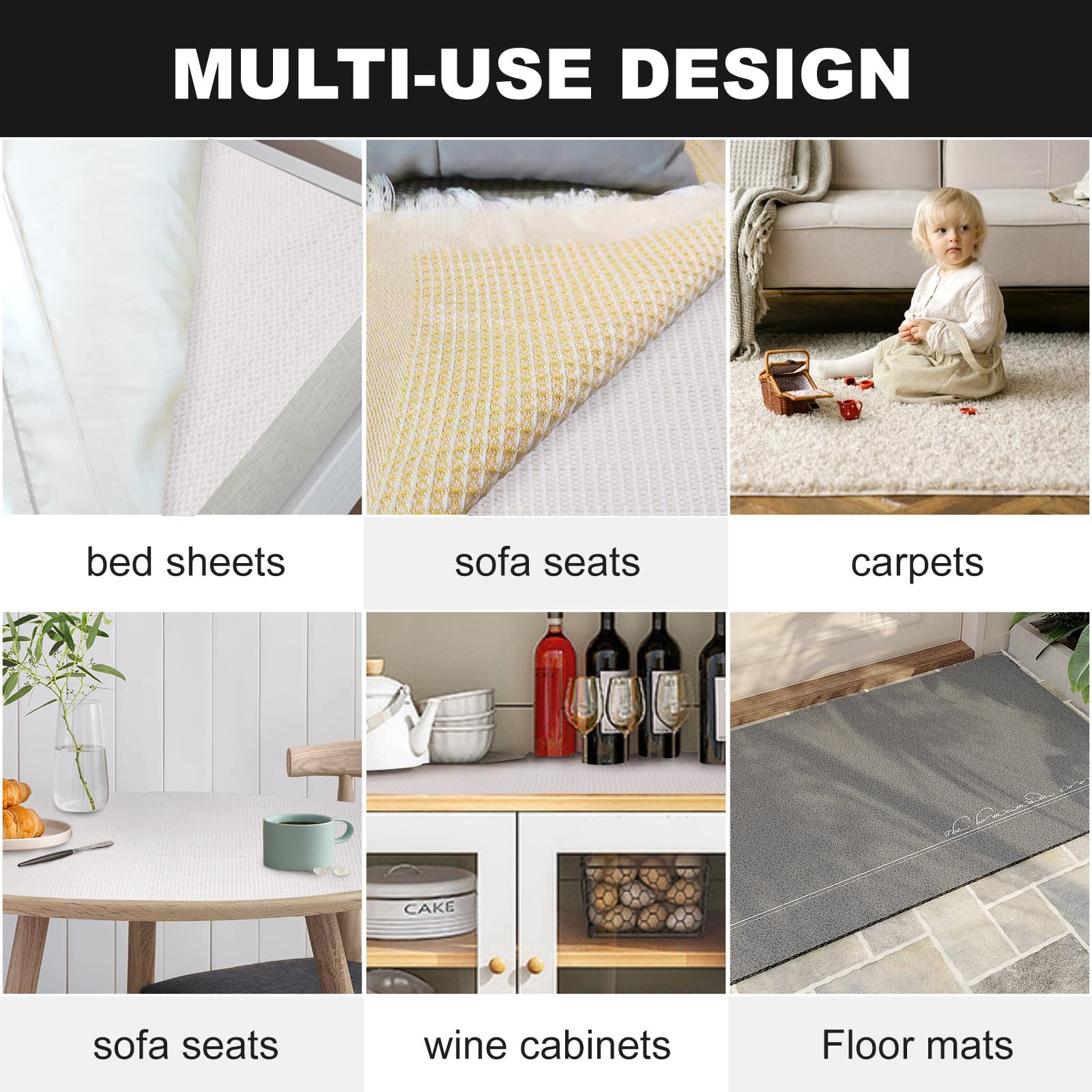 Mattress Slide Stopper and Gripper, Slip Grip Pads, Mattress Nonslip Pads Kee…