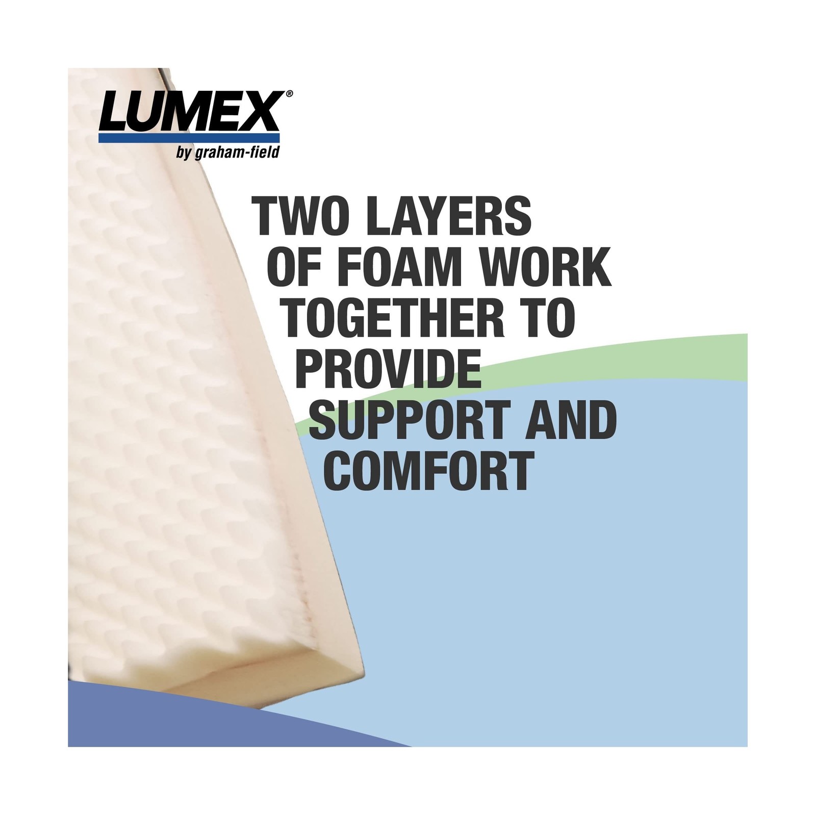 Lumex Select Hospital Bed Mattress, Multi-Layer Medical Foam, Fluid-Resistant…
