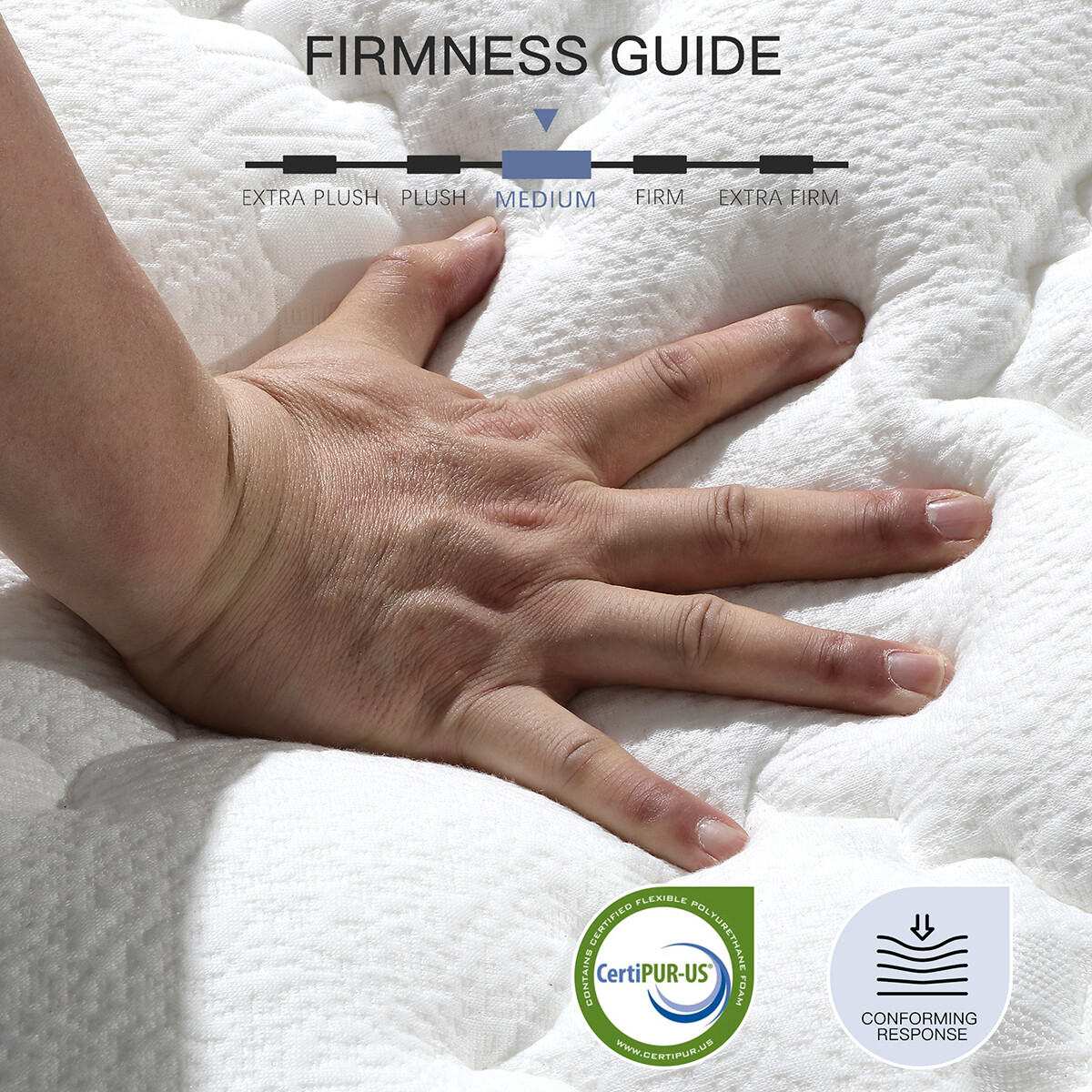 12/14 Inch Twin Full Queen King Mattress Gel Memory Foam Hybrid Bed In a Box