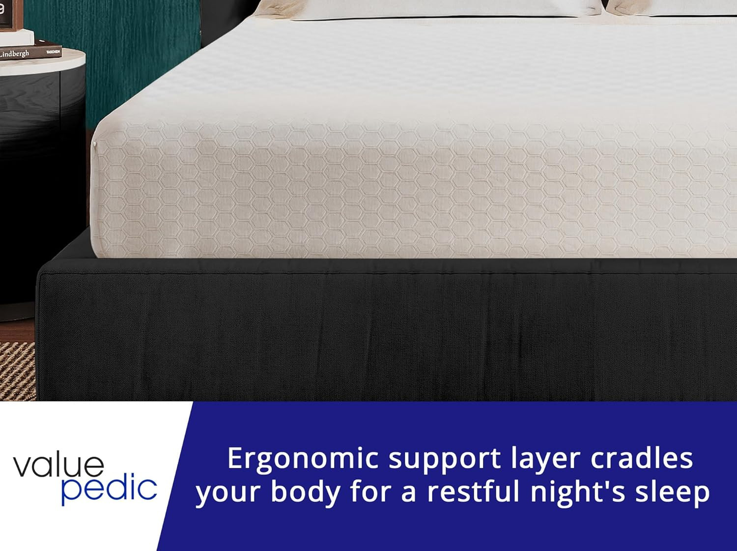 Twin Size 8-Inch Gel Memory Foam Mattress, Comfortable with Pressure Relieving E