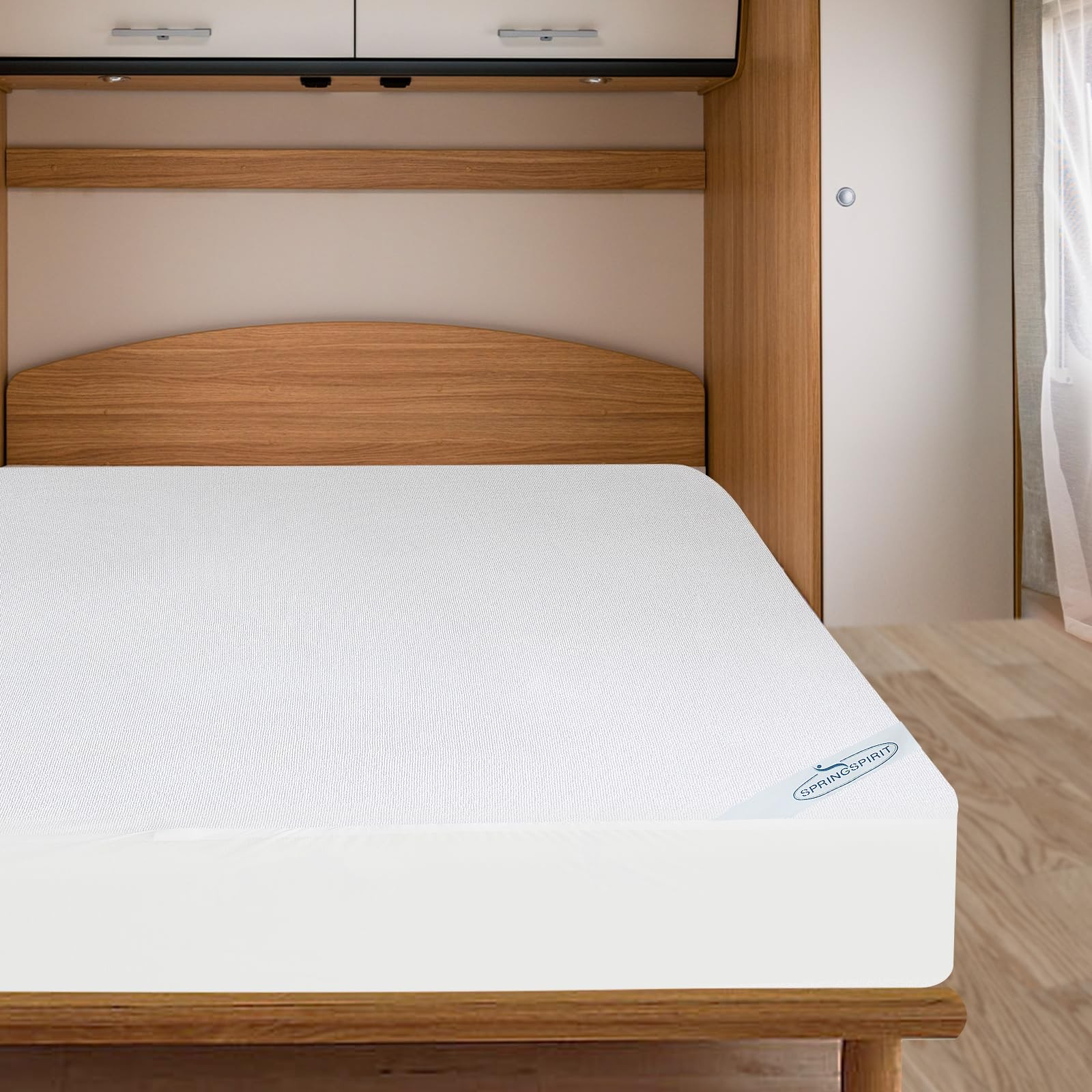 RV Short Queen Terry Mattress Protector Waterproof for Queen, White