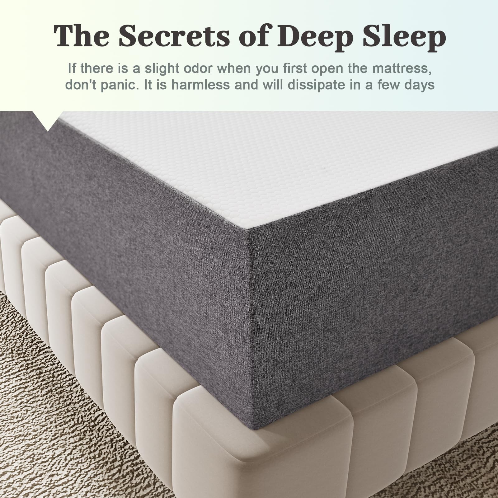 8 Inch Twin Size Mattress No Fiberglass Gel Memory Foam Mattress for Cool Nig…
