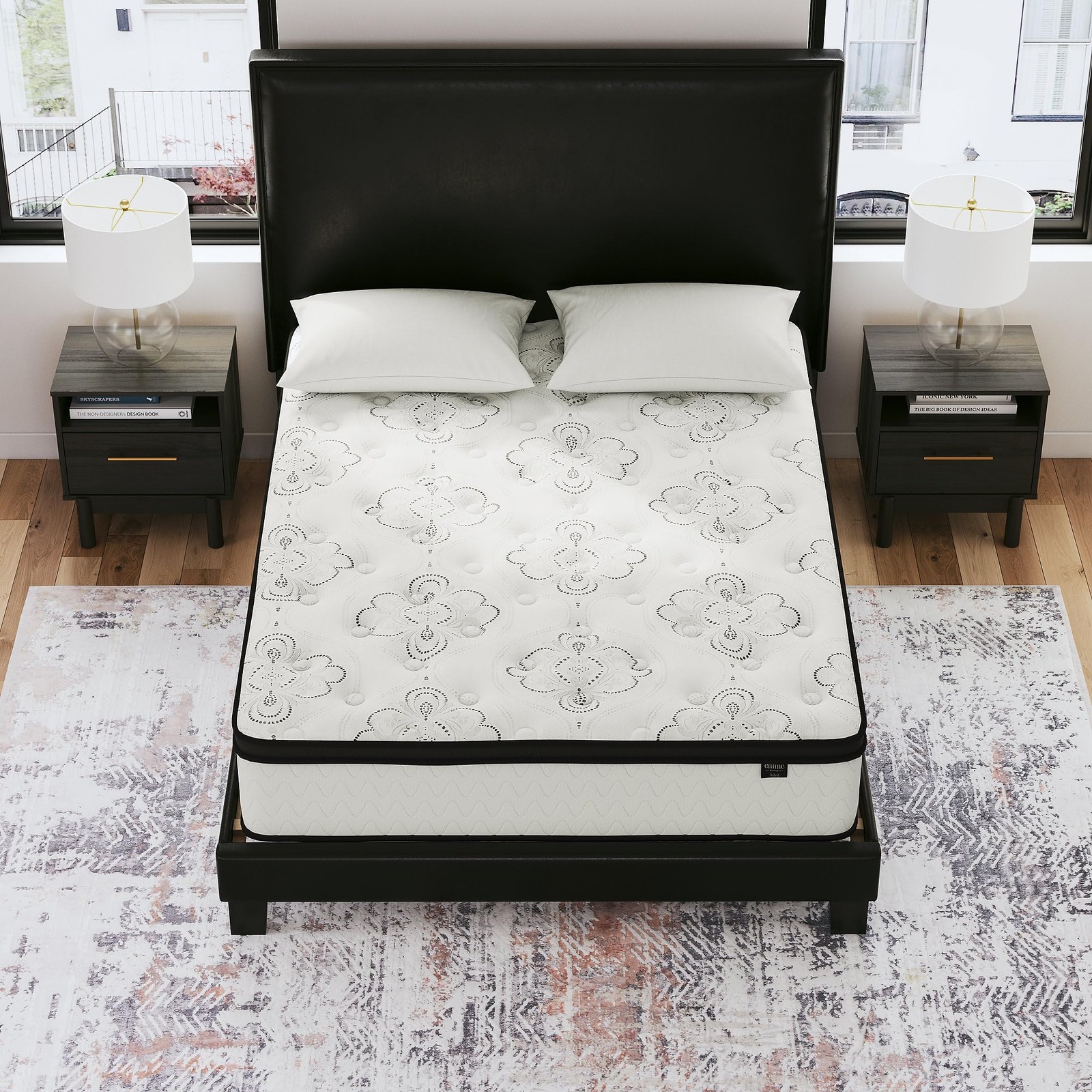 Signature Design by Ashley Twin Size Chime 10 Inch Medium Firm Hybrid Mattress