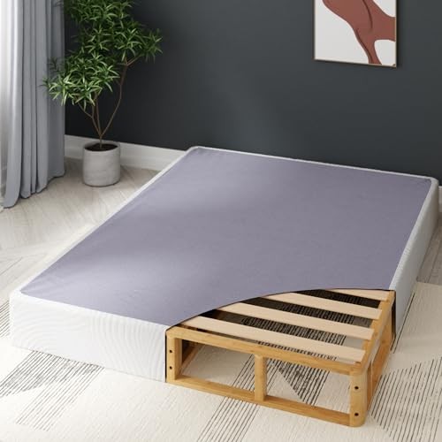ZINUS EDGAR 8 INCH BAMBOO BOX SPRING MATTRESS FOUNDATION TWIN – – Scratch & Dent