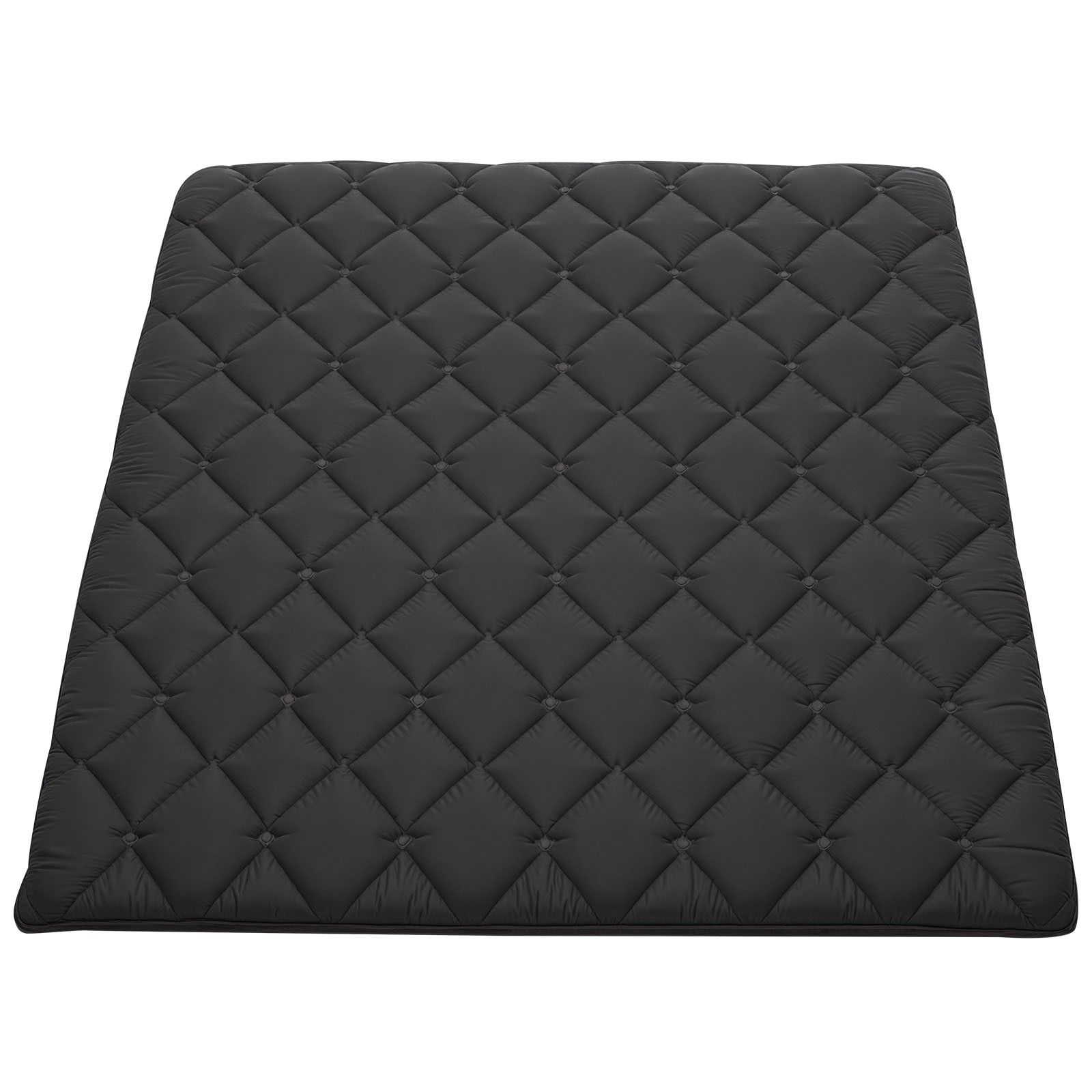 VEVOR Japanese Tatami Mat Queen Foldable Futon Mattress with Storage Bag Black