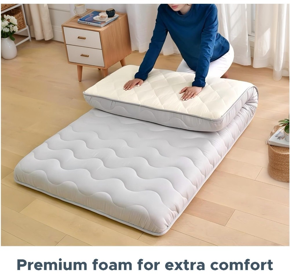 Japanese Floor Mattress, 100% High Density Comfortable Foam, 80x39x4″, Tatami