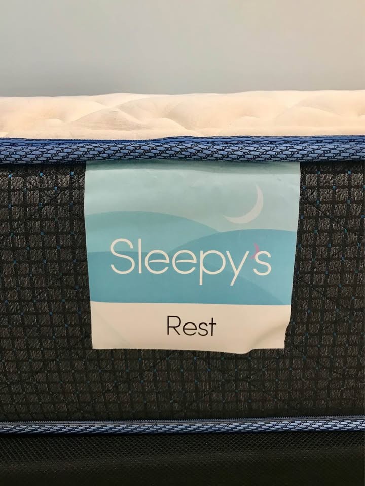 Full Mattress, Box Spring, Bed Frame, 2 Sets Bed Sheets w/Pillow Cases, Sleepys