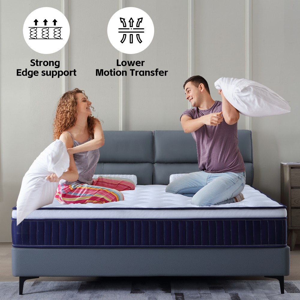 10 Inch Hybrid Gel Memory Foam Mattress Full Queen King Size In a Box-US STOCK