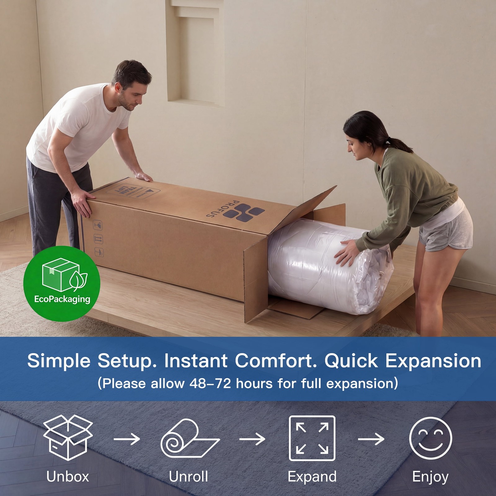 6 Inch Twin Mattress in a Box, Medium Firm Spring Hybrid Mattress for Kids Bunk