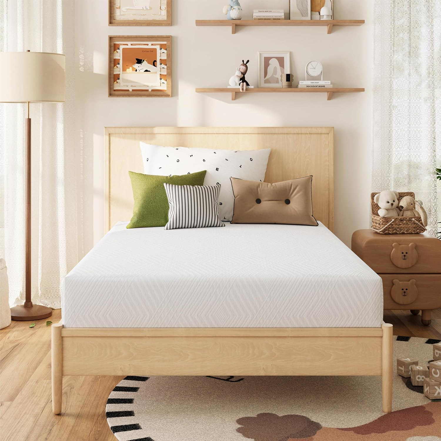 Twin Mattress in a Box, 6 Inch Mattresses for Kids Bed Single Size Daybed Indivi