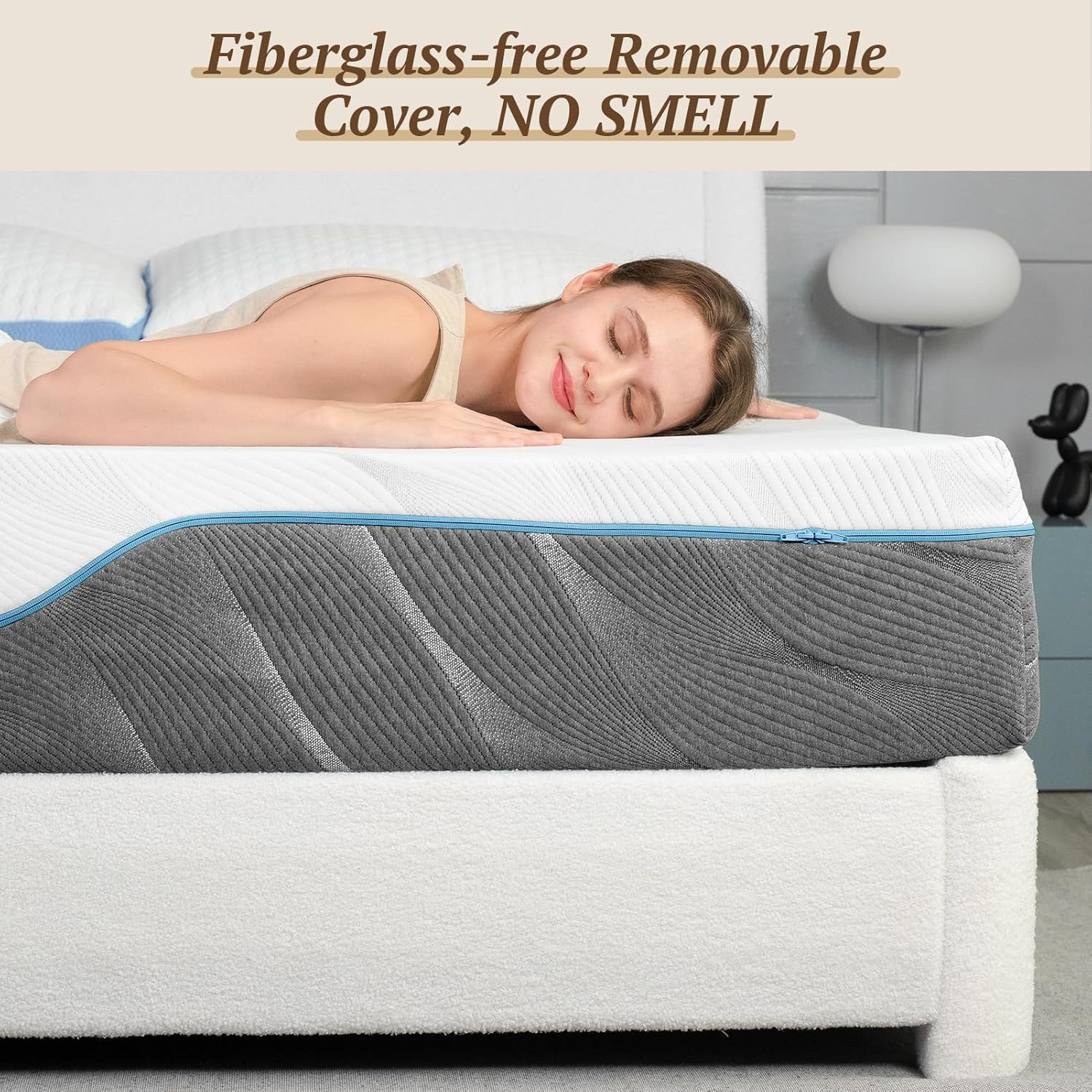 Queen Size 10″ Extra Firm Memory Foam Mattress for Back Pain Relief