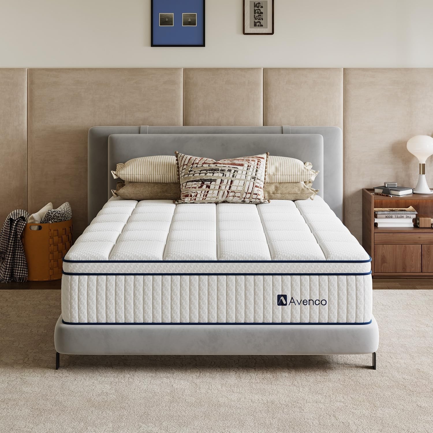King Mattress 12 inch, King Hybrid Mattress with Individual Pocket Spring and…
