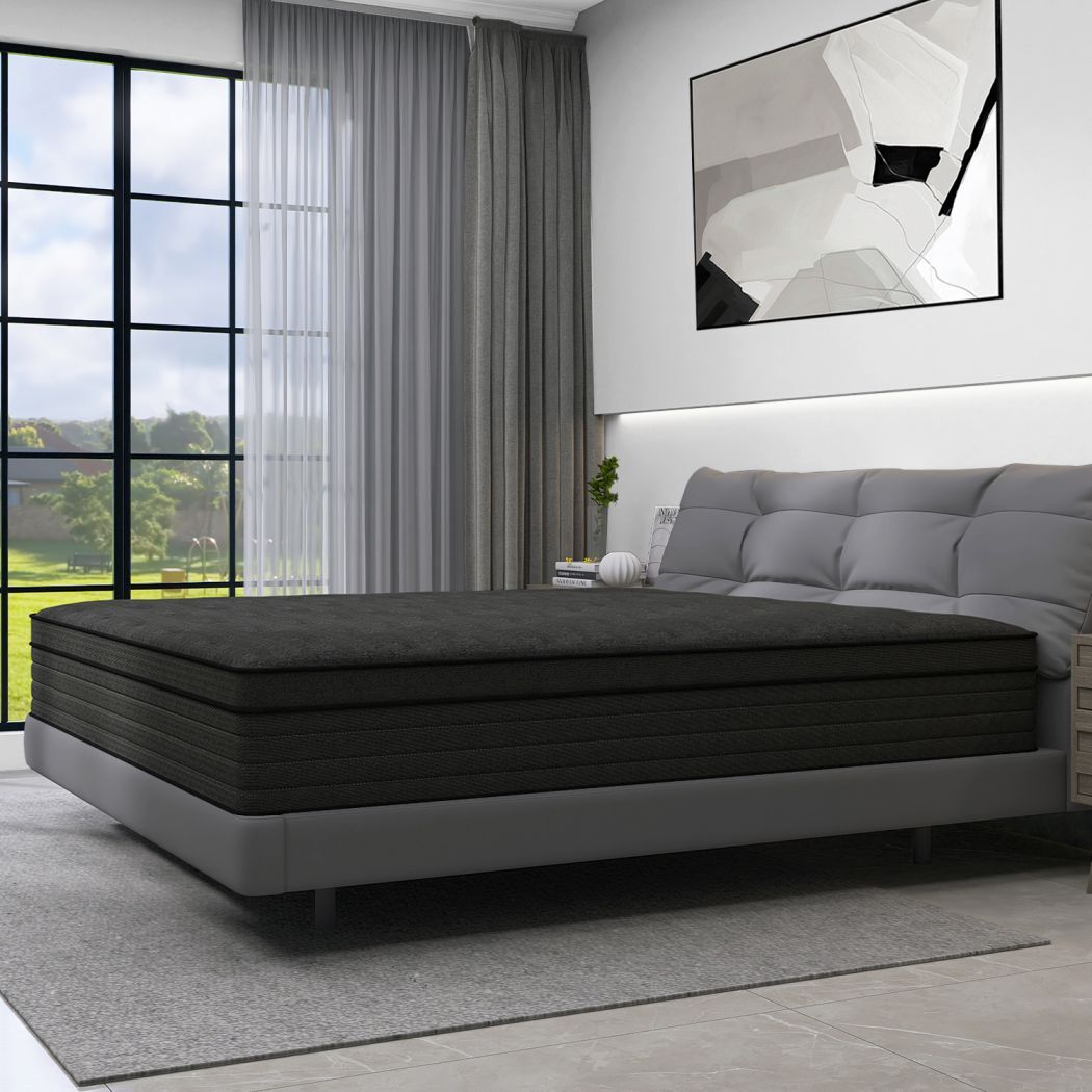 12″14″ Mattress in A Box Twin Full Queen King Size Hybrid Foam InnerSpring Black