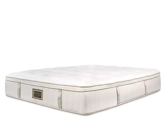 ASTERIA NATURAL SKYE SPLIT KING LATEX EUROTOP PLUSH MATTRESS NEW CLEARANCE