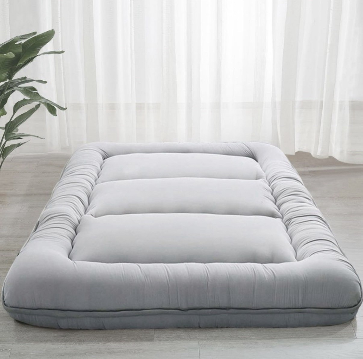 MAXYOYO 6″ Thick Japanese Floor Mattress Futon Full Gray RV