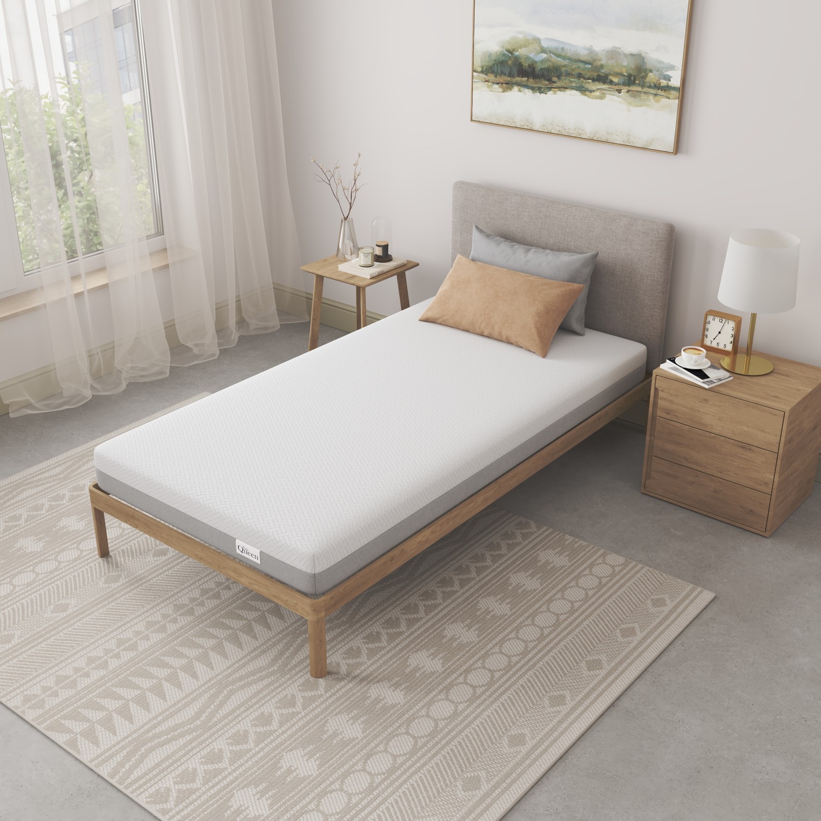 Twin Memory Foam Mattress 6 Inch Medium Firm Mattress in a Box