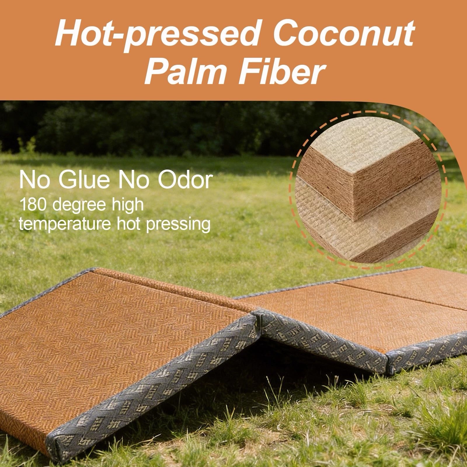 Japanese Traditional Tatami Mattress, Coconut Coir Mat Crafted From Rush Grass