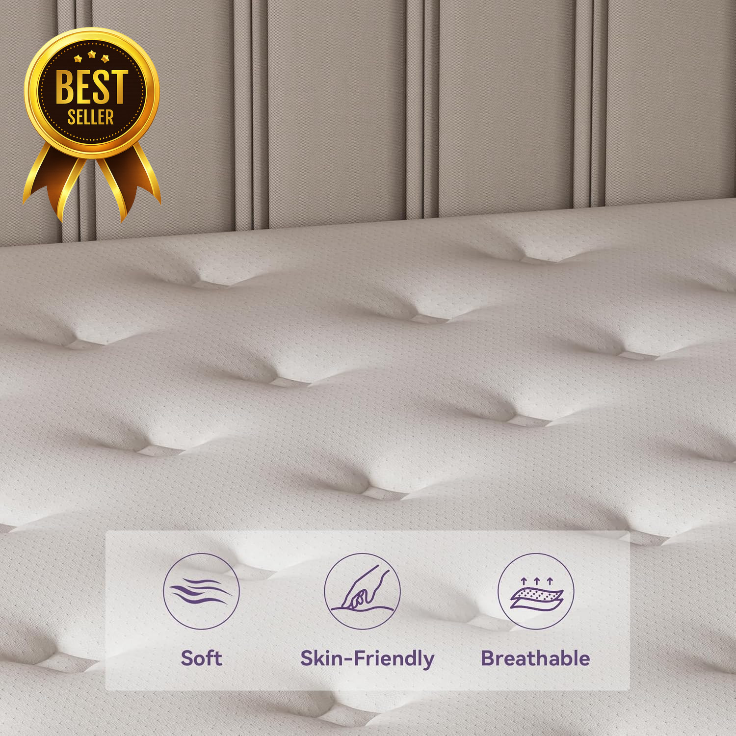 12 Inch Queen Hybrid Mattress in a Box Gel Memory Foam and Pocket Spring Mattres