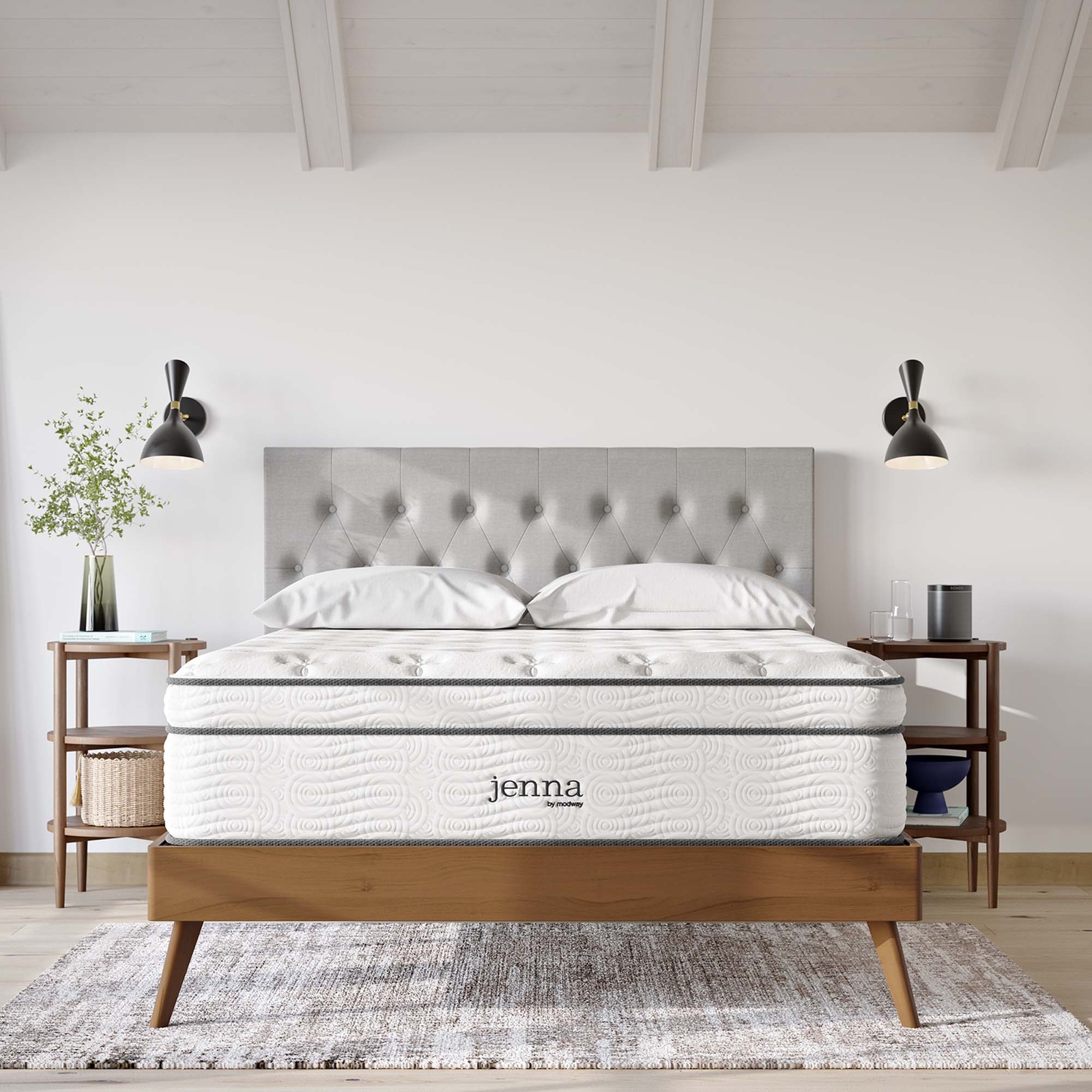 Jenna 14″ Innerspring and Foam California King Mattress
