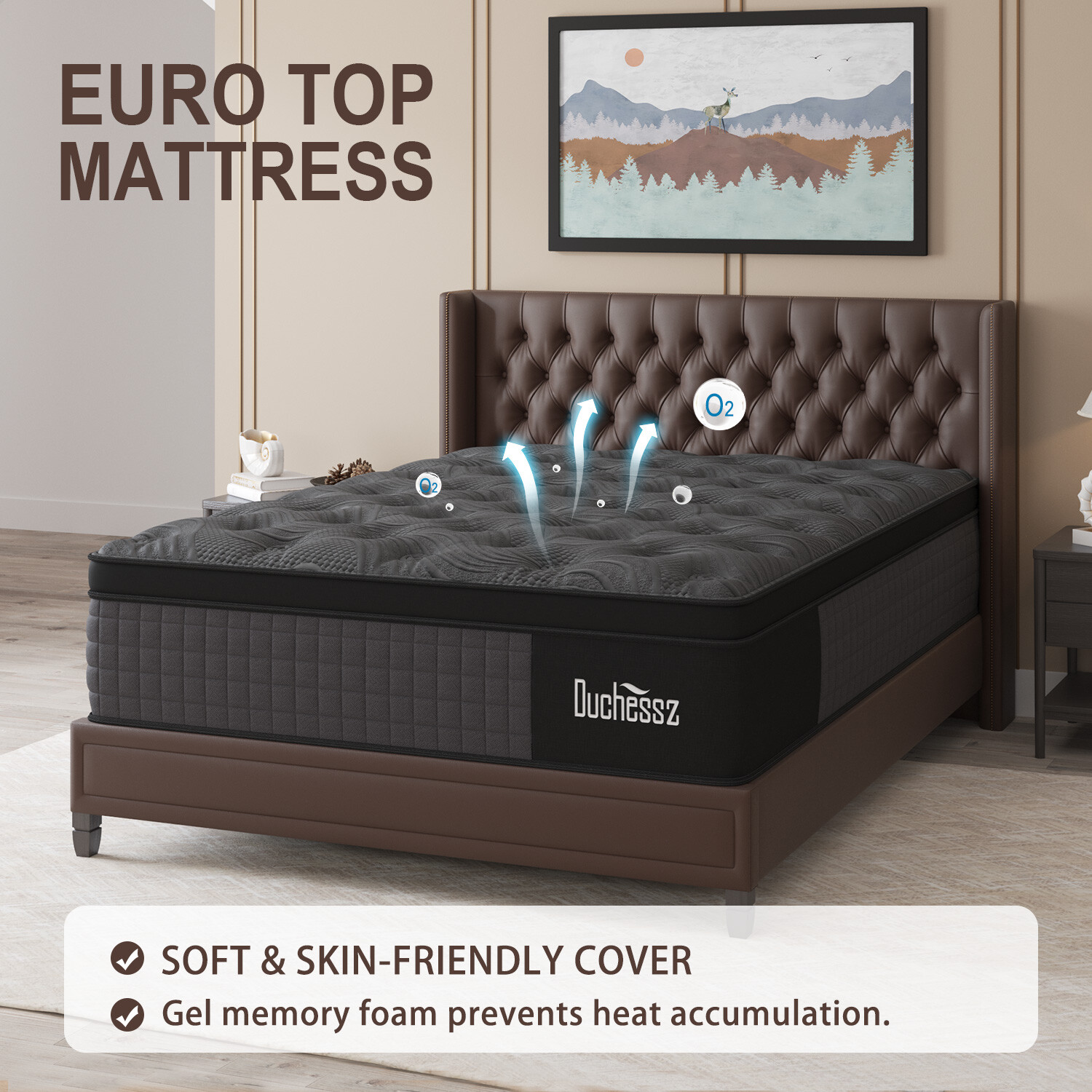 12″14″ Twin Full Queen King Size Mattress in a Box Hybrid Spring Memory Foam