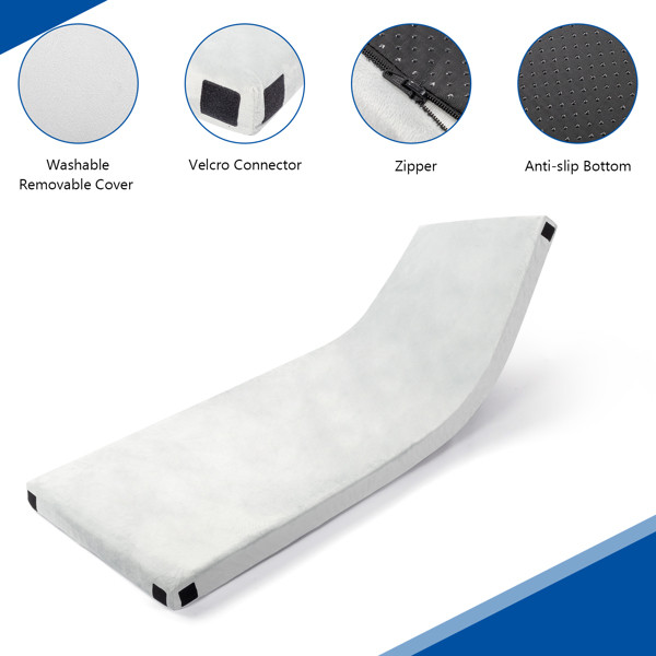 Memory Foam Mattress Portable Foldable Multifunction Camping Dorm Indoor Outdoor
