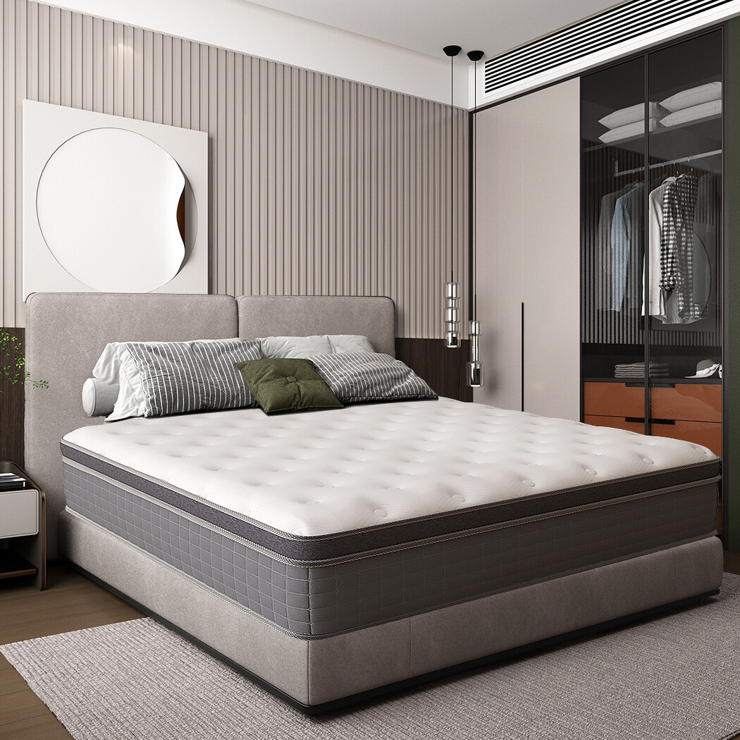 10″ 12″ 14″ Mattress Innersprings Twin Full Queen King Memory Foam Bed in A Box