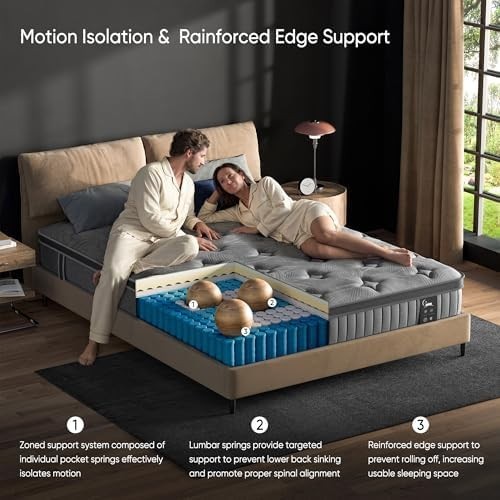 10″ Colchones TWIN Size De Espuma 10 Pulgadas Memory Foam Mattress Cooling Bed