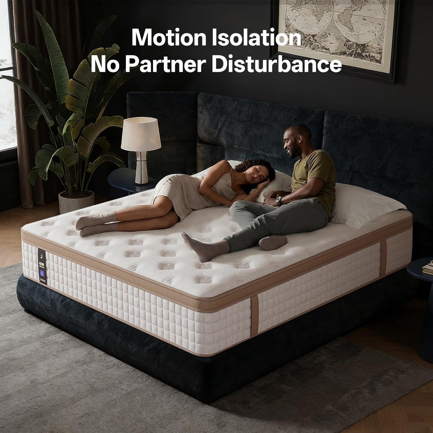 Queen Size Mattress (High-End Upgraded) Hotel-Level Luxury 12 Inch Hybrid Queen