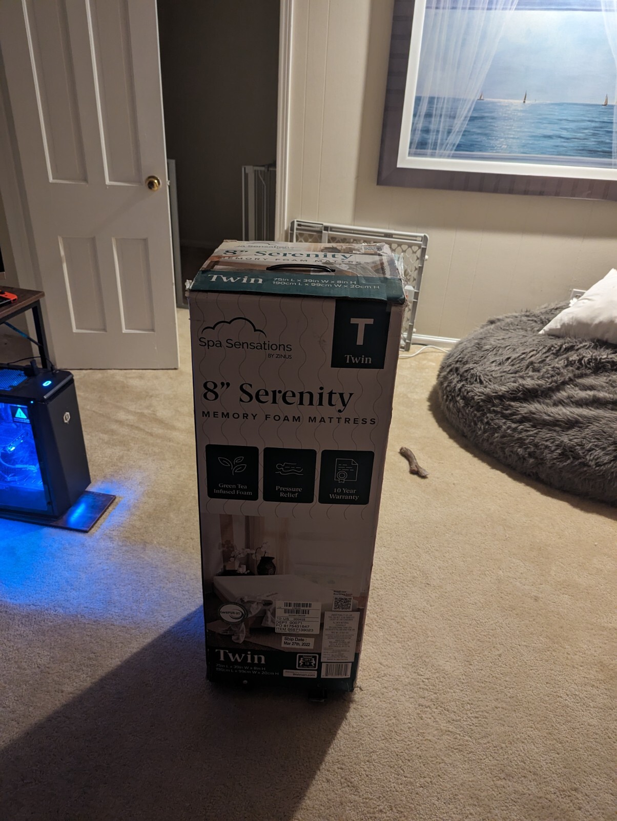 twin size memory foam mattress