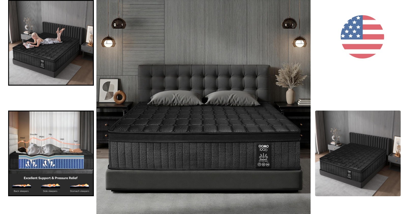 Hybrid Gel Memory Foam Twin Mattress – 10 Inch Medium Firm for Pressure Relief