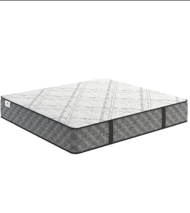 queen size mattress Kingsdown Castlegate Firm White and Gray Color