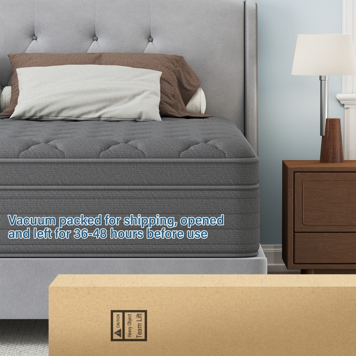 12″ 14″ Gel Memory Foam Hybrid Spring Mattress in a Box Twin Full Queen King