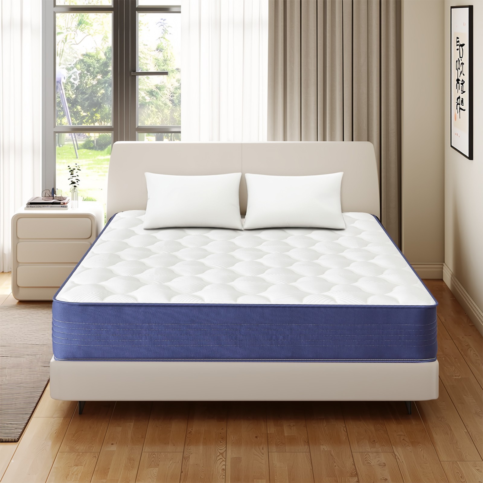 10″ 12″ Full Size Gel Memory Foam Hybrid Mattress in a Box with Pocket Springs