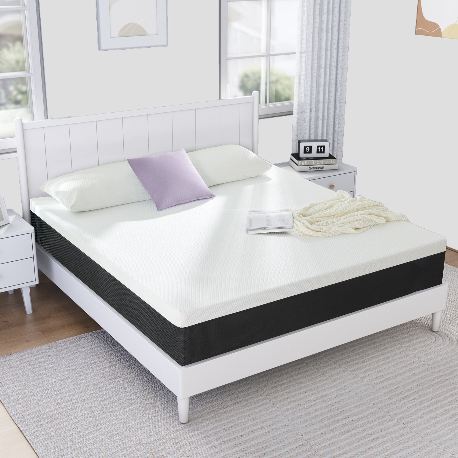 8″10″12″ Twin Full Queen King Size Gel Memory Foam Mattress,Mattress In A Box