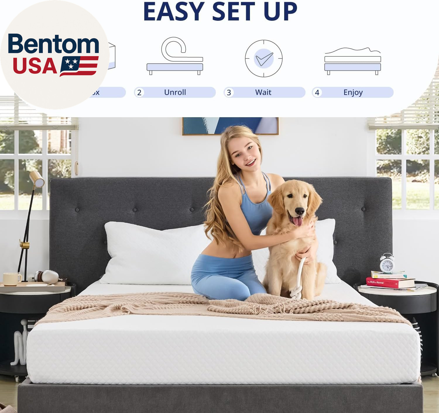 Twin Mattress for Kids 6 Inch Memory Foam Mattress with Cooling Green Tea Gel,Re