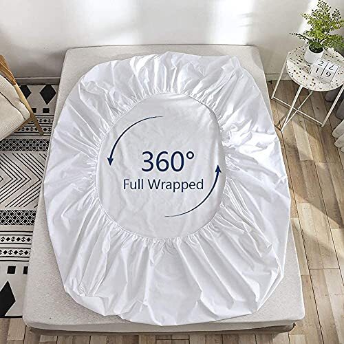 White King Fitted Sheet Only Deep Pocket for 18-21 inch Thick Mattress That S…