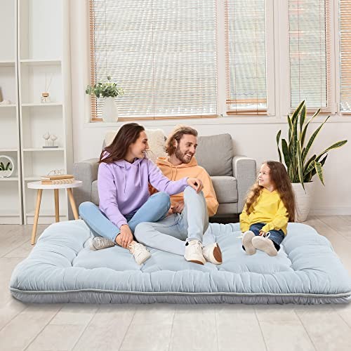 MIRUO Futon Mattress Rv Queen Short Mattress Japanese Floor Mattress Roll Up