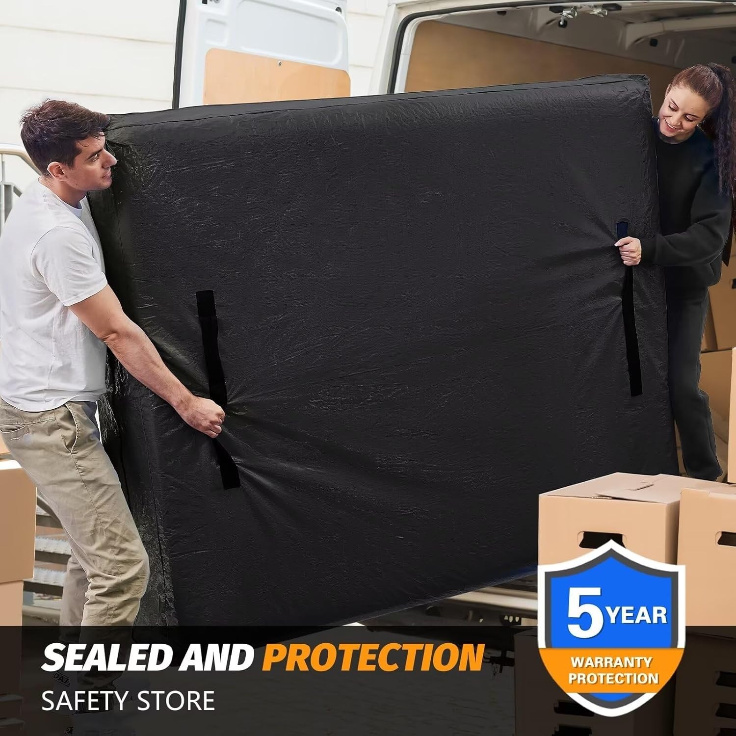 Extra Thick Full Size Mattress Bags with Handles, 2 Pack