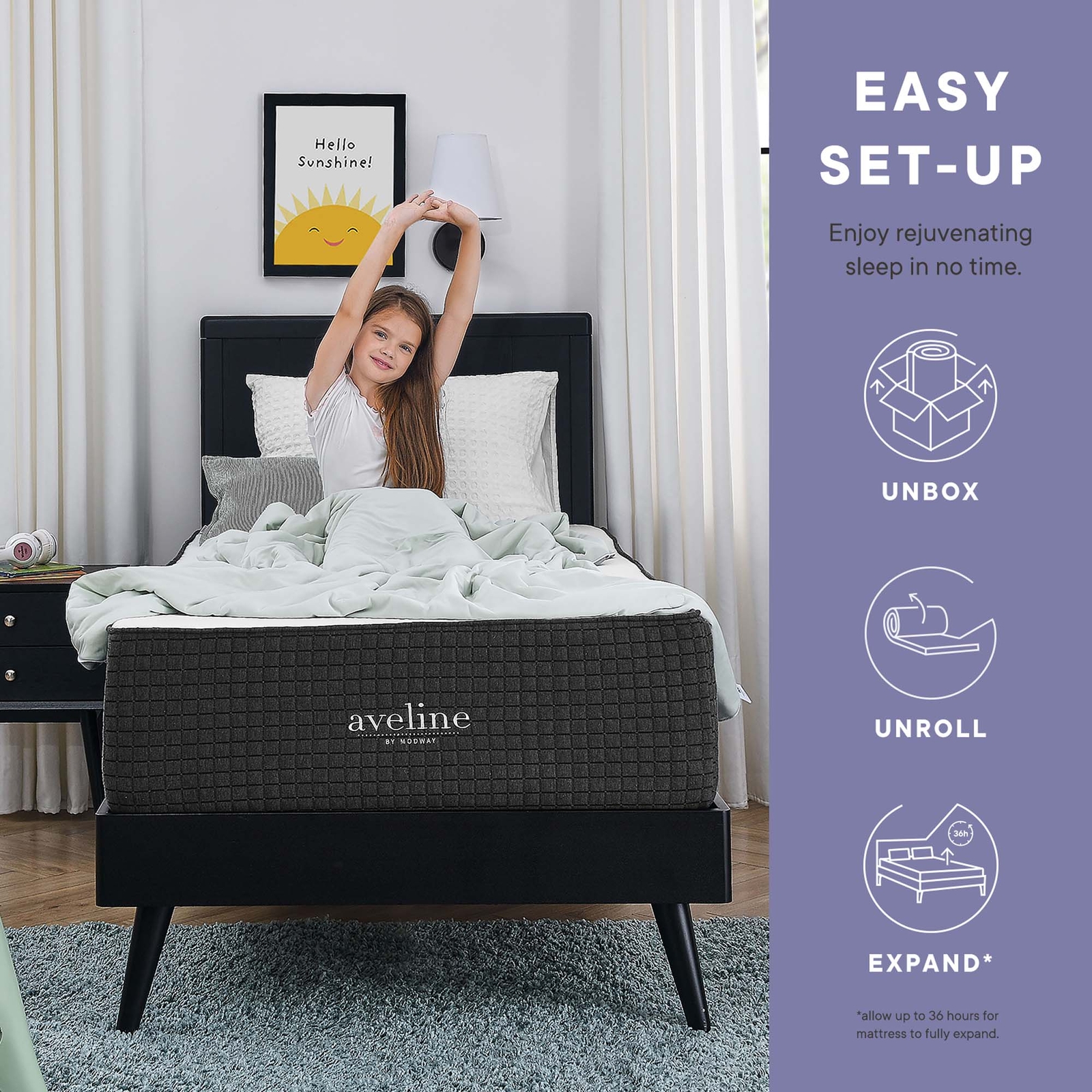 Modway 6″ Cool Gel-Infused Firm Twin Memory Foam Mattress With 10 Year Warranty