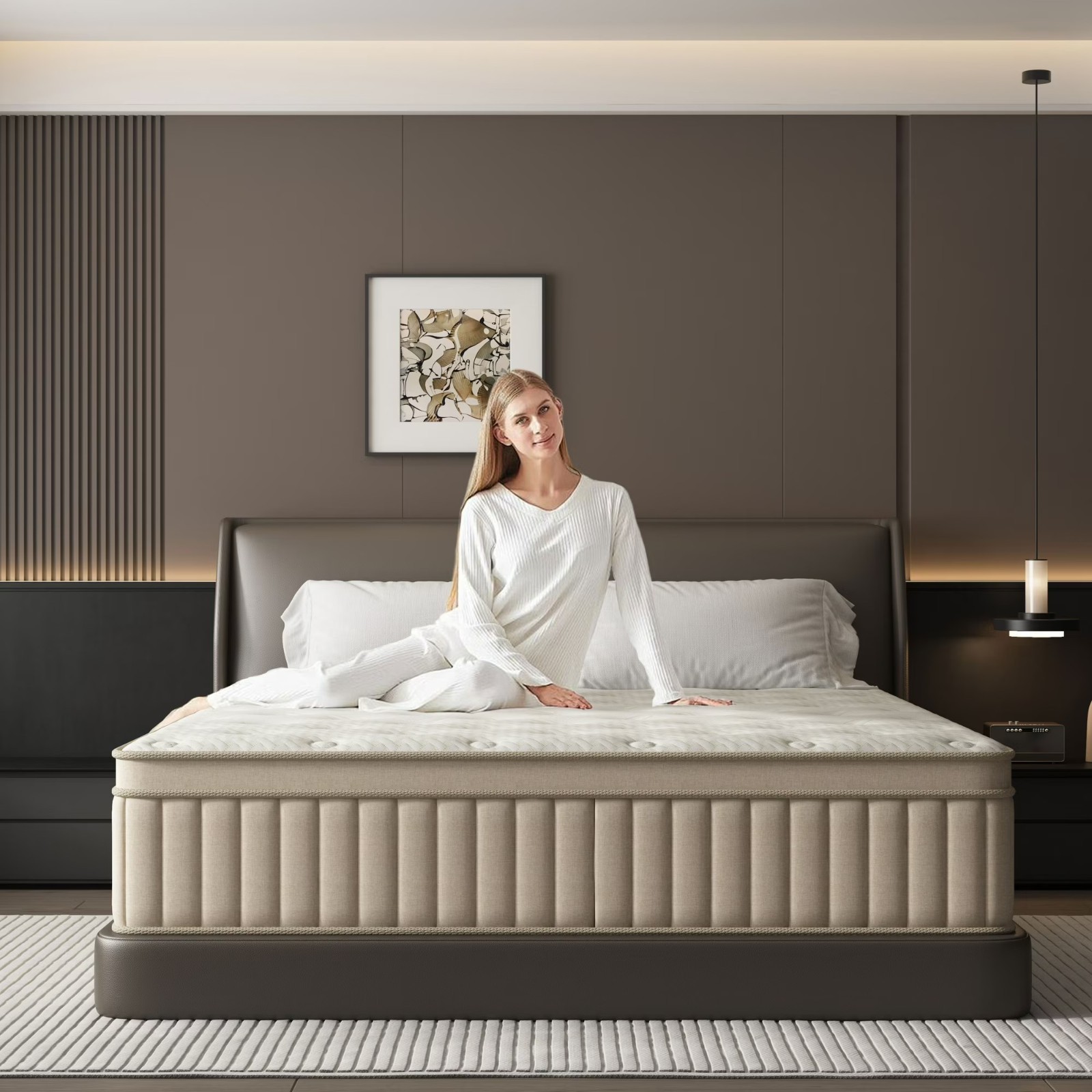 10 Inch Twin Size Gel Memory Foam Spring Hybrid Mattress Bed In A Box