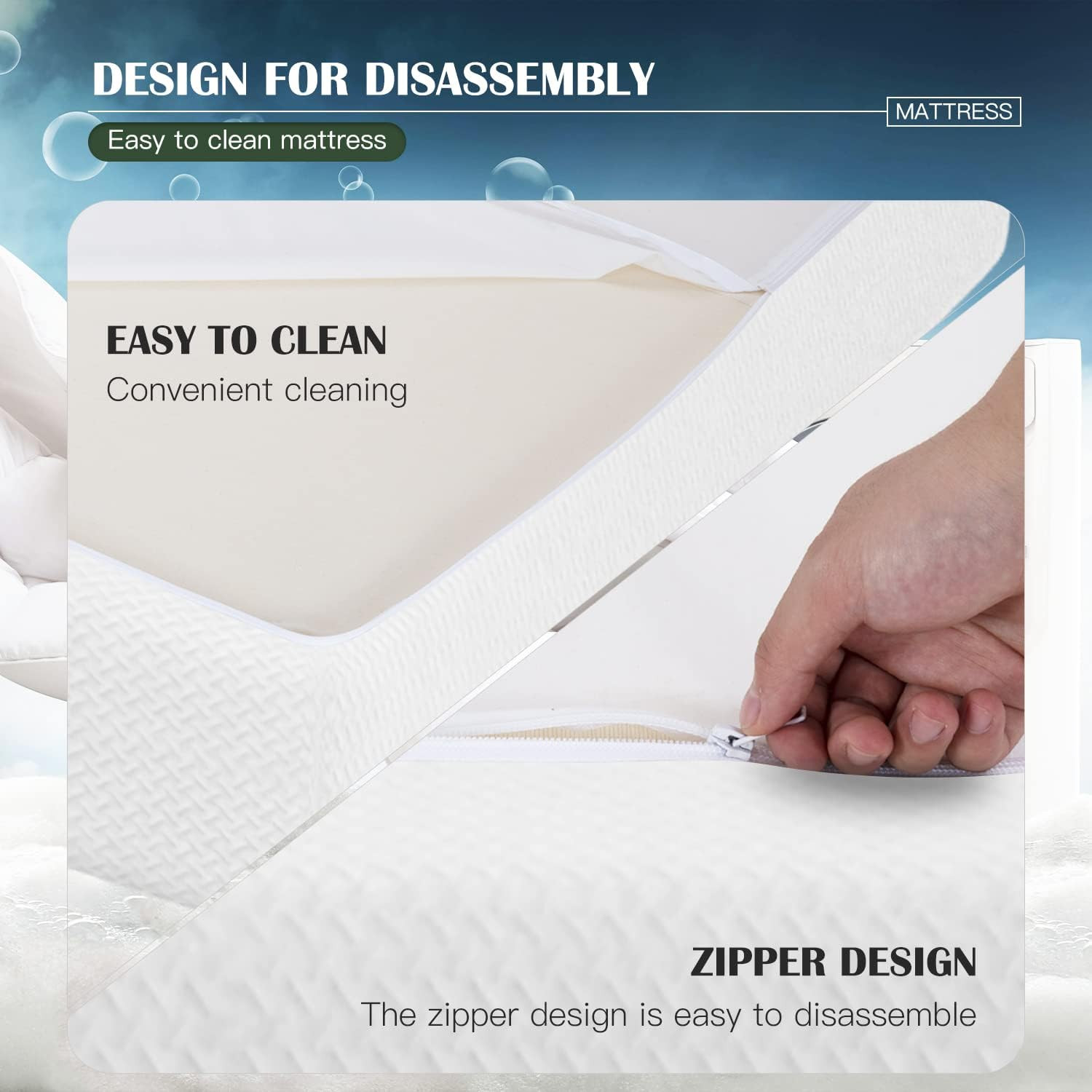 Base Foam Mattress 8 Inch Mattress, Certipur-Us Certified,Breathable Bed Mattres