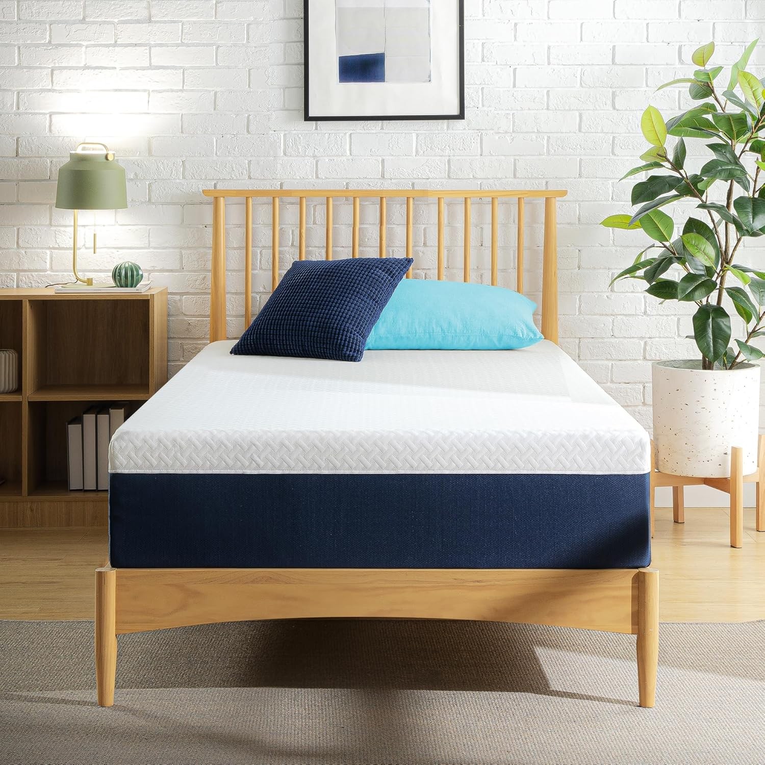 Zinus 5-to 12-Inch Twin Cooling Essential Memory Foam Mattress, Medium Feel