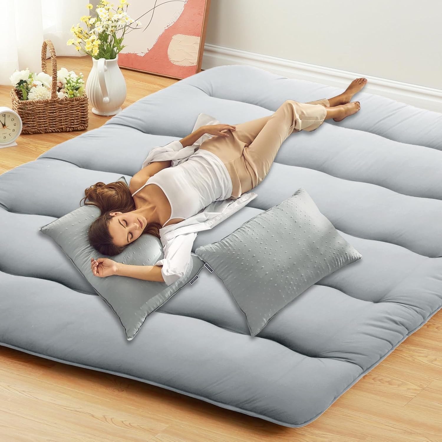 Garvee Futon Mattress Tatami Mat Japanese Sleeping Floor Mattress Futon Foldable