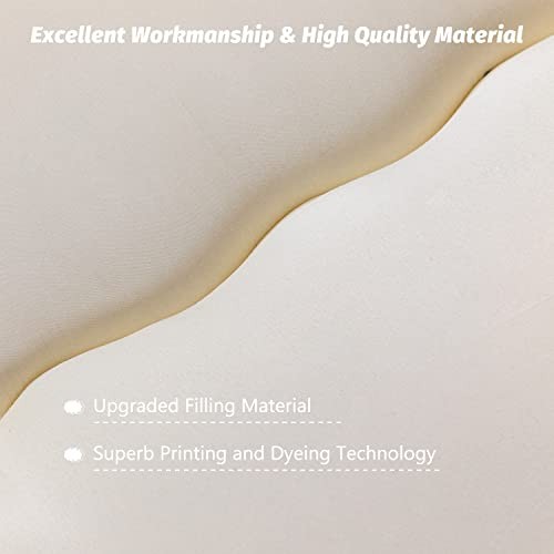 Japanese Floor Mattress Futon Mattress, Thicken Sleeping Pad Full Off White
