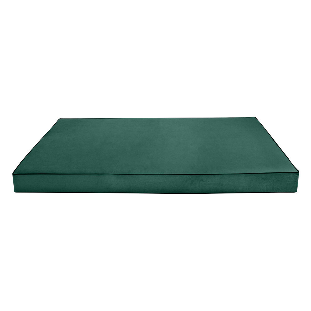Contrast Pipe 6″ Twin 75x39x6 Velvet Indoor Daybed Mattress |COVER ONLY|-AD317
