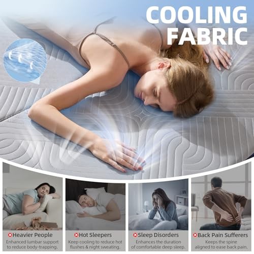 Cooling Foldable Mattress Memory Foam Mattress/Topper with Cold Full 6 Inch