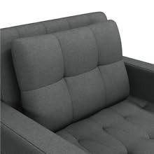 Sleeper Chair Convertible Chair Bed Fabric Futon Sofa Bed 3-in-1