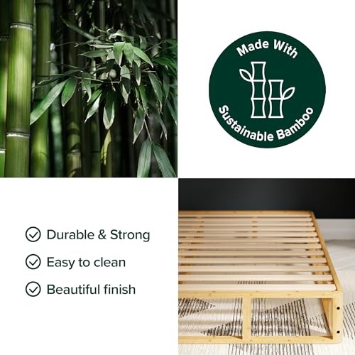 ZINUS EDGAR 8 INCH BAMBOO BOX SPRING MATTRESS FOUNDATION TWIN – – Scratch & Dent
