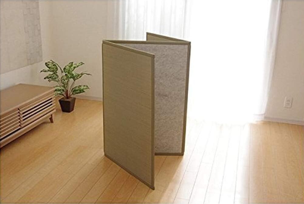 IKEHIKO Tatami Mat Folding Rush Grass Mattress 47×83 inch Made in Japan S-4526