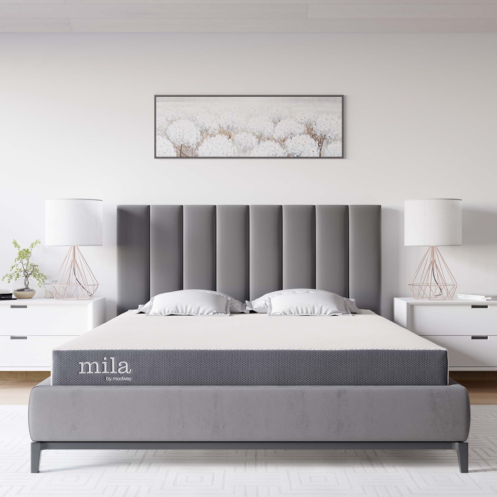 Modway 6″ Dual-Layer King Size Firm Memory Foam Mattress With 10-Year Warranty